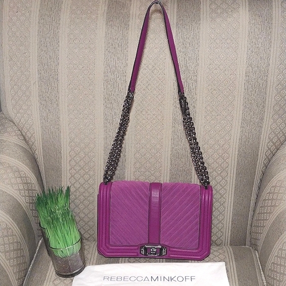 Rebecca Minkoff Quilted Love Convertible Crossbody Clutch - Picture 16 of 16